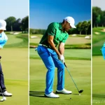 골프 이벤트 및 대회 참여 방법 - Here are three image prompts in English, detailing various aspects of the golf experience: