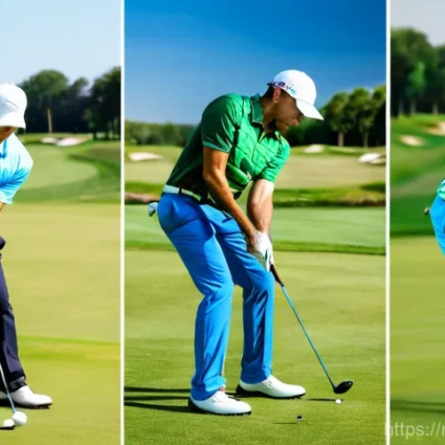 골프 이벤트 및 대회 참여 방법 - Here are three image prompts in English, detailing various aspects of the golf experience: